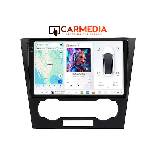 Carmedia Ηχοσύστημα Αυτοκινήτου για Chevrolet Epica 2006-2012 (Bluetooth/USB/AUX/WiFi/GPS/Apple-Carplay/Android-Auto) με Οθόνη Αφής 9.5"