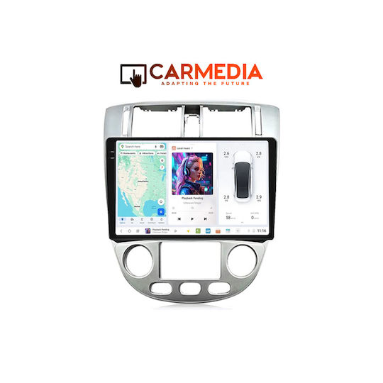 Carmedia Ηχοσύστημα Αυτοκινήτου για Chevrolet Lacetti 2005 (Bluetooth/USB/AUX/WiFi/GPS/Apple-Carplay/Android-Auto) με Οθόνη Αφής 10.36"