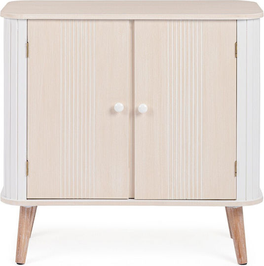 Sideboard Vesly Wooden White/Beige 70x34x67cm