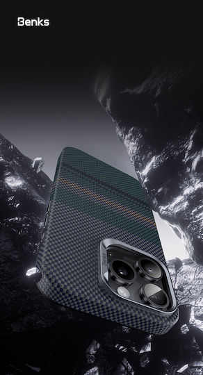 Back Cover Aramid Fiber Πράσινο (iPhone 16 Pro)