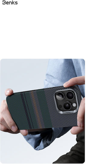 Back Cover Aramid Fiber Πράσινο (iPhone 16 Pro)