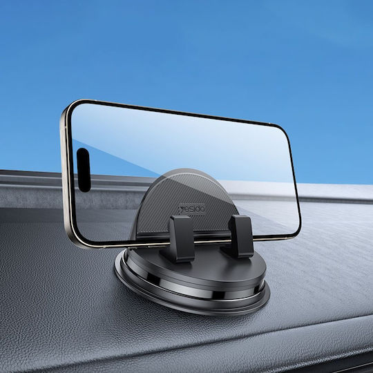 Yesido Car Holder C268 Dashboard 360° Base Automatic Clamping 4–8inch Phones Waterproof 3m Adhesive Black