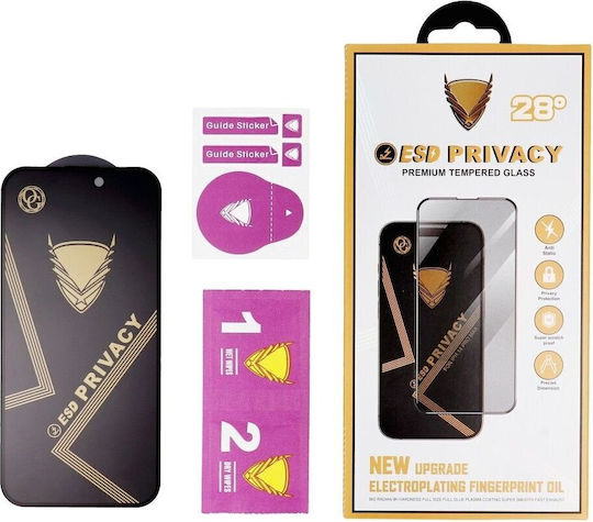 Privacy Tempered Glass Μαύρο (Galaxy S26 Ultra)