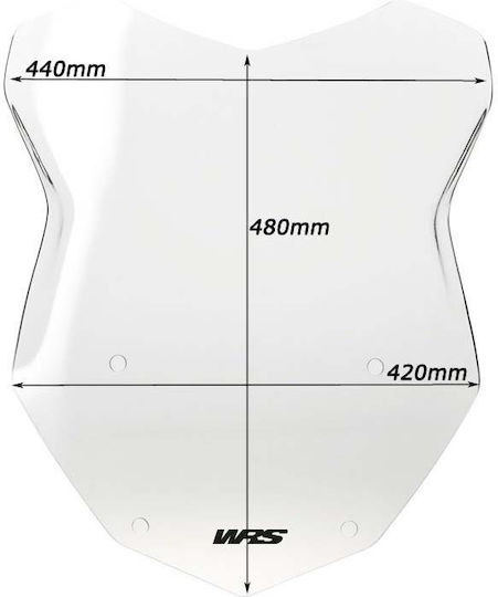 WRS Transparentes Visier Motorrad für BMW R 1200 BM009T