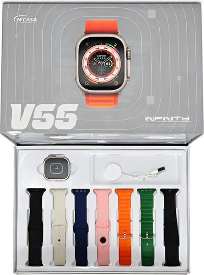 V55 Infinity Smartwatch (Πολύχρωμο)