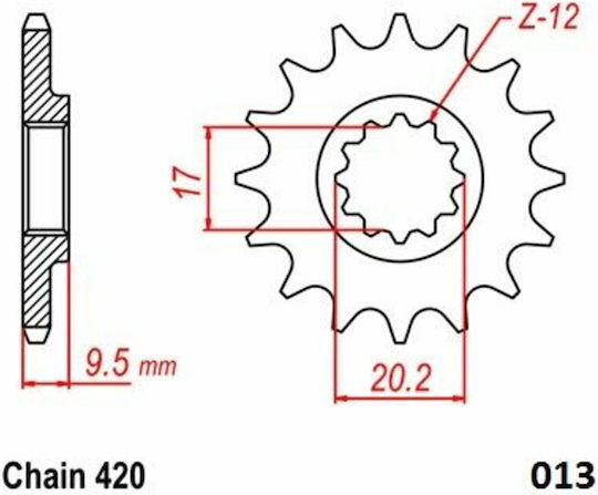 Moto Master Vorderes Ritzel