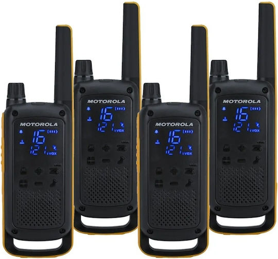 Motorola Talkabout T82 Extreme Transmițător Wireless PMR 0.5W cu Ecran Monocrom Set 4buc