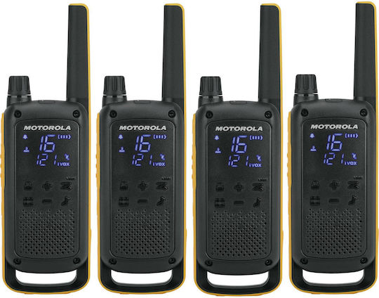 Motorola Talkabout T82 Extreme Transmițător Wireless PMR 0.5W cu Ecran Monocrom Set 4buc