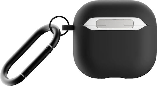 Native Union Θήκη Σιλικόνης με Γάντζο σε Μαύρο χρώμα για Apple AirPods 4
