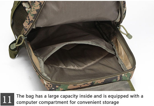 Στρατιωτικό Σακίδιο Πλάτης από Cordura Multicam 20lt