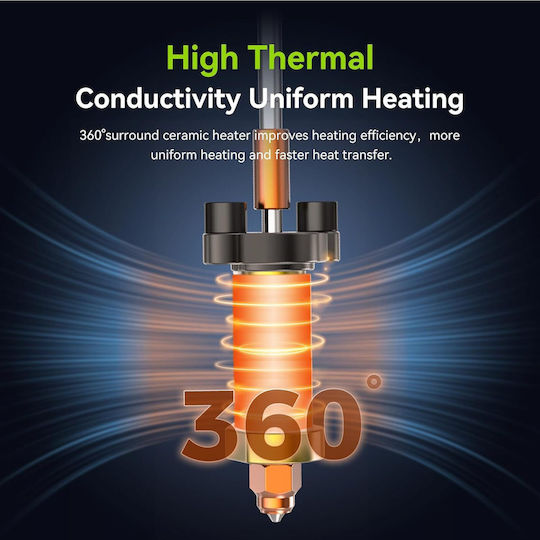 Complete Hotend Kit Creality K2 Plus/k2 Plus Combo 3d Printer Ceramic Heating Block Unicorn Quick-change Nozzles 350 °c Metal Hotend