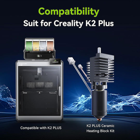 Complete Hotend Kit Creality K2 Plus/k2 Plus Combo 3d Printer Ceramic Heating Block Unicorn Quick-change Nozzles 350 °c Metal Hotend