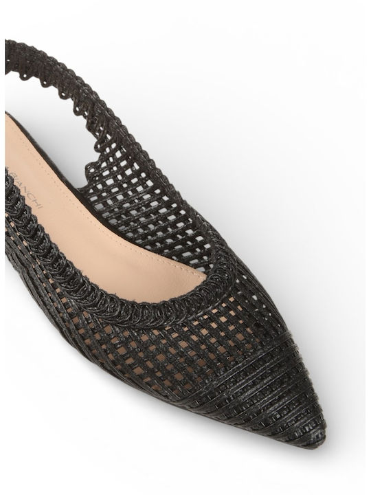 Γυναικείες Μπαλαρίνες Slingback σε Μαύρο Χρώμα