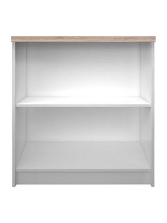 Βιβλιοθήκη Reg Λευκή 80x33x85εκ.