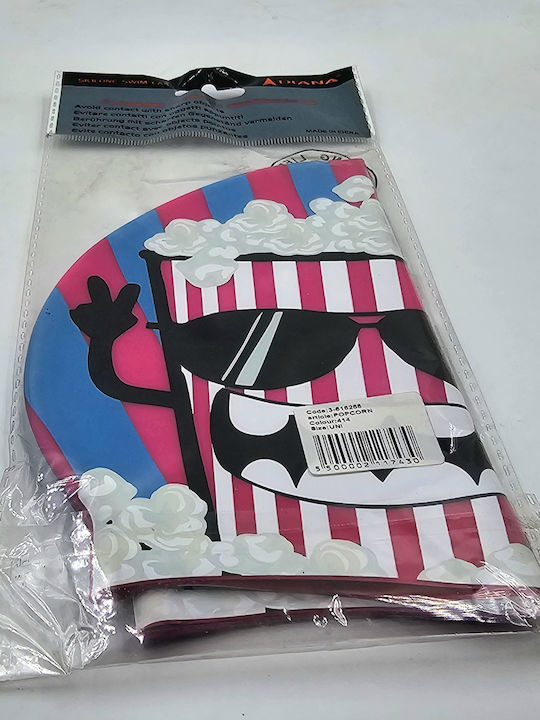 Diana 3-616266/414 Popcorn Badekappen Kinder Silikon Mehrfarbig
