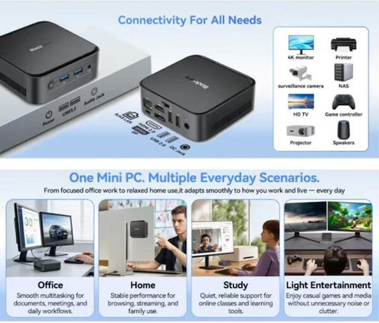 BlackView MP50 Mini PC (Ryzen 5 3500U/16GB DDR4/512GB SSD/W11 Pro)