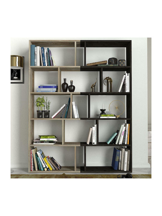 Bookcase Idra Brown 134x26x159cm