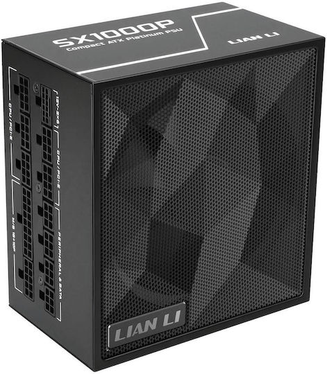 Lian Li SX1000P ATX3.1 1000W Μαύρο Τροφοδοτικό Υπολογιστή Full Modular 80 Plus Platinum