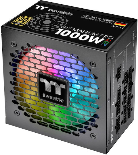 Thermaltake Germanium Pro RGB 1000W Μαύρο Τροφοδοτικό Υπολογιστή Full Modular 80 Plus Gold