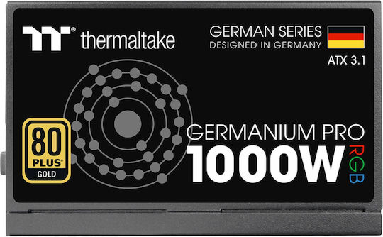 Thermaltake Germanium Pro RGB 1000W Μαύρο Τροφοδοτικό Υπολογιστή Full Modular 80 Plus Gold