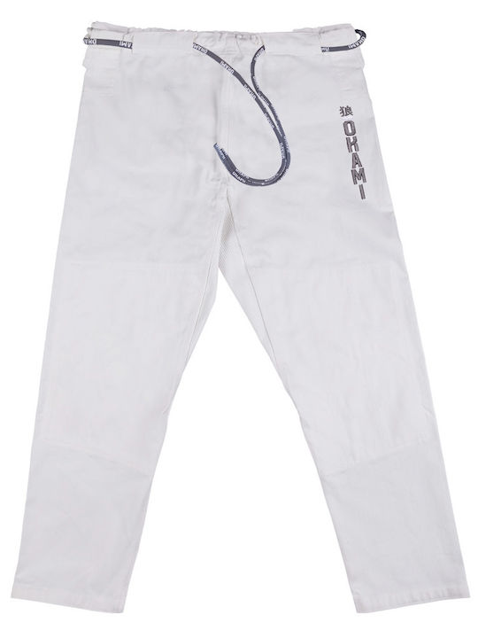 Okami Ανδρικό Παντελόνι Brazilian Jiu Jitsu Λευκό