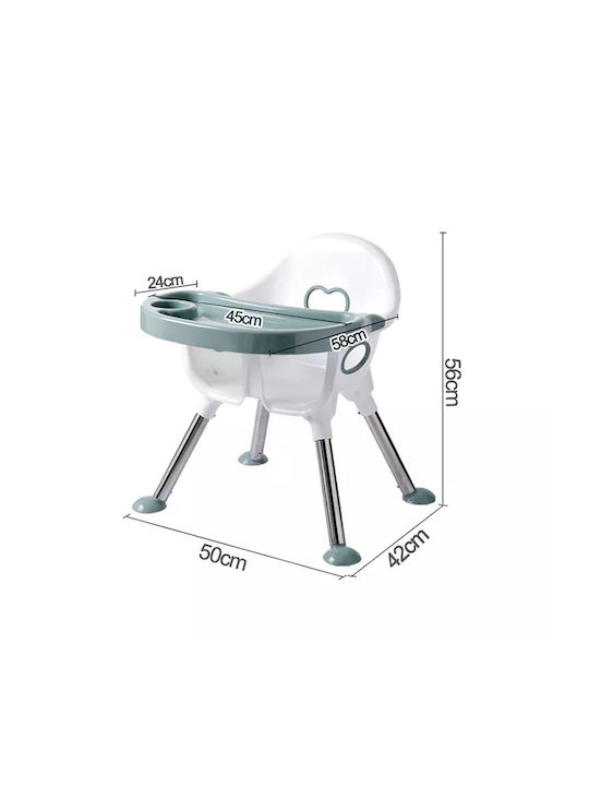 Scaun Înalt De Masă Bebe Verde