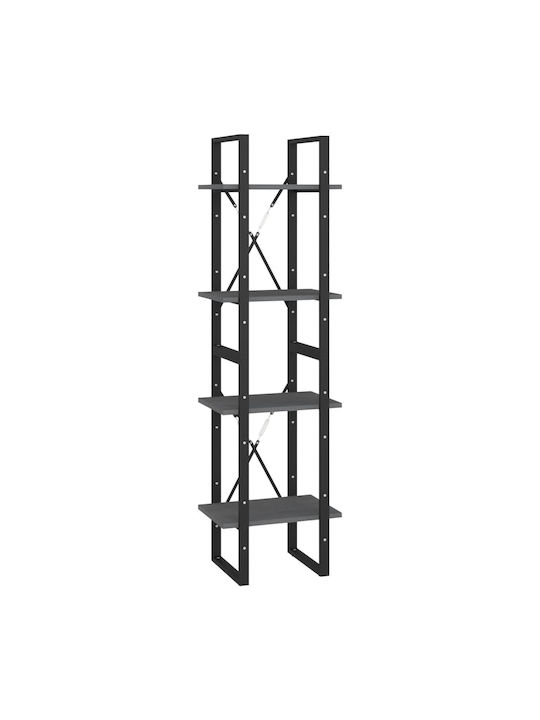 Bookcase Grey 40x30x140cm