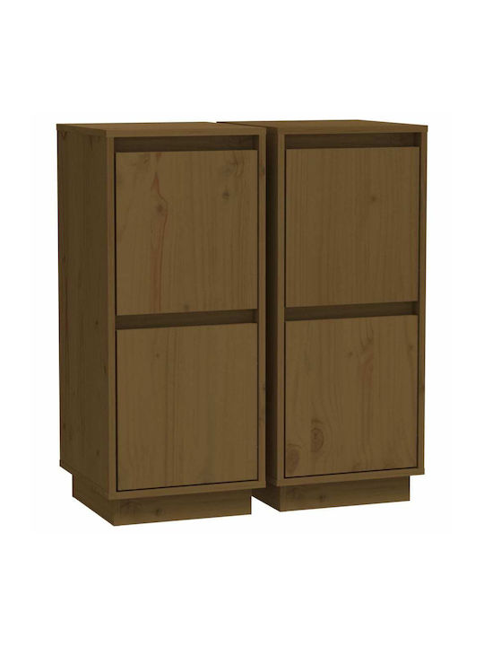 Ντουλάπια Δαπέδου Καφέ (2τμχ) 31.5x34x75εκ.