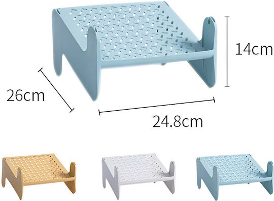 Alista Home Bază Din Plastic Pentru Depozitarea Pantofilor Albastră 24.8x26x16cm