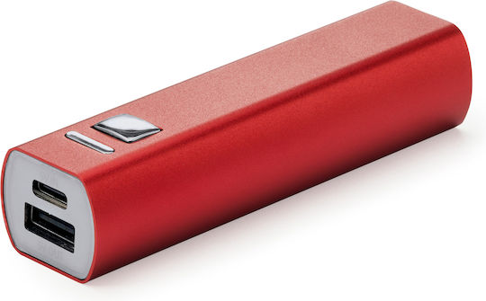 BONY Power Bank 2600mAh mit USB-A Ausgangsanschlüsse Rotes