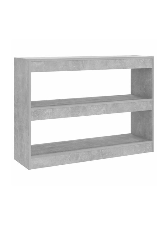 Grey Bookcase 100x30x72cm