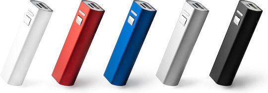 BONY Power Bank 2600mAh mit USB-A Ausgangsanschlüsse Rotes