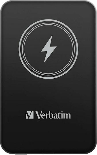 Verbatim Power Bank 5000mAh 15W με Θύρα USB-C Μαύρο
