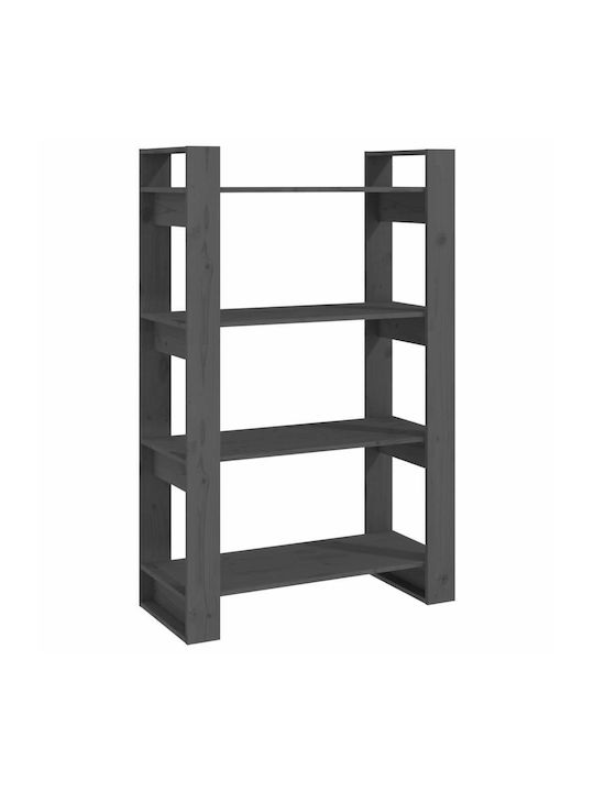 Bibliotecă Gri 80x35x125 cm