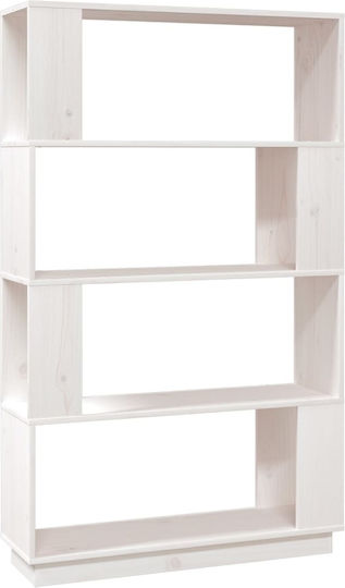 Bibliothek Weiß 80x25x132cm