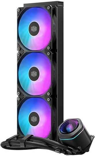 CoolerMaster MasterLiq Core Nex360 ARGB Water Cooling System AIO CPU with 3 120mm Fans