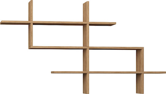 Shelf Wall Halic 150x22x82cm Natural Beech