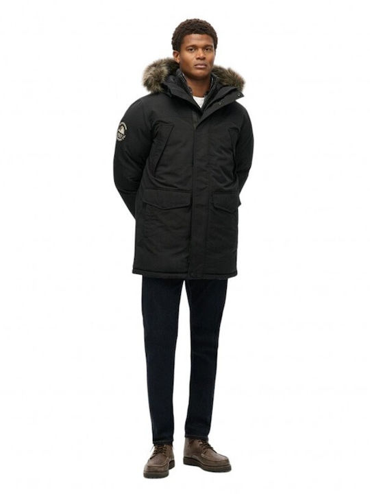 D3 Ovin Everest Winter Jacke Parka Jet Black