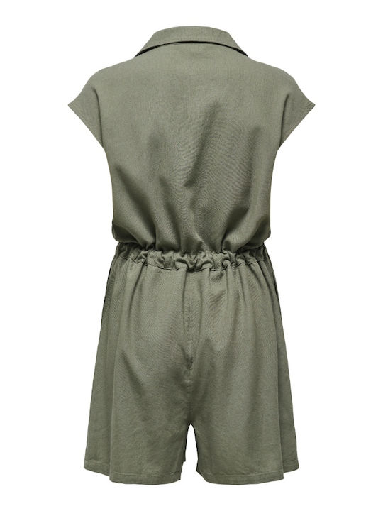 Women's Olive Jumpsuit