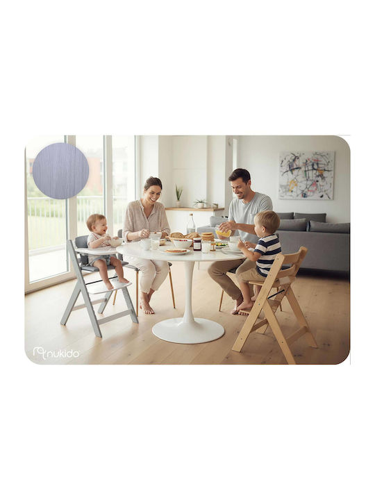 Nukido Nelo Baby Highchair with Adjustable Height White