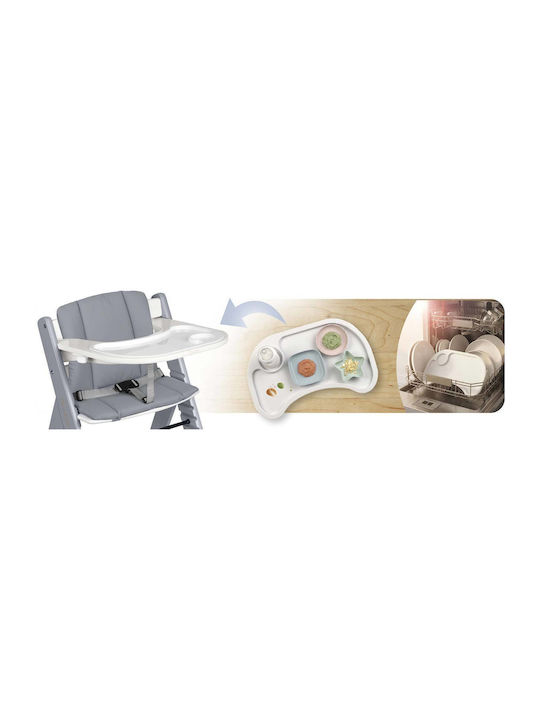 Nukido Nelo Baby Highchair with Adjustable Height White