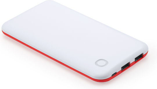 ROBBIE Power Bank 10000mAh with 2 USB-A Output Ports Red White