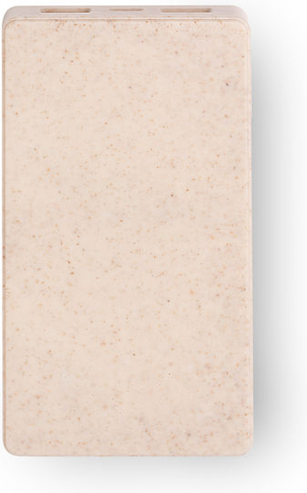 BRUKIN Power Bank 10000mAh with 2 USB-A Ports Beige