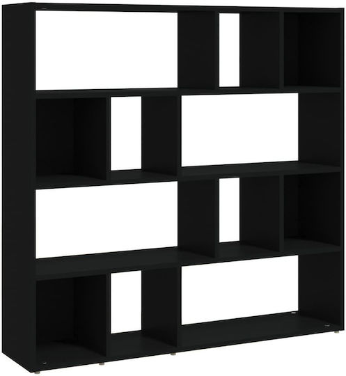 Bookcase Black 105x24x102cm