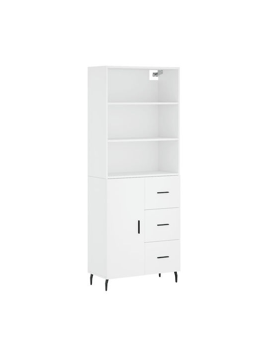 Βιβλιοθήκη Λευκή 69.5x34x180εκ.