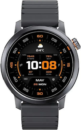 Kospet Kospet Aluminium 46mm Smartwatch mit Herzfrequenzmesser (Graphit)