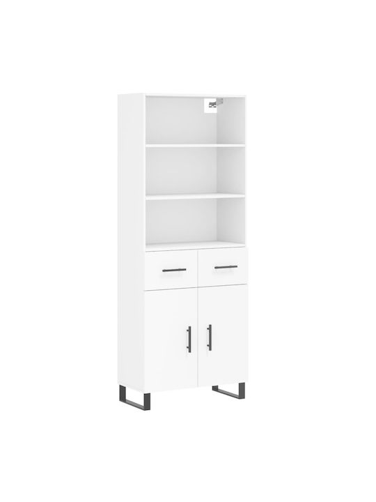 Βιβλιοθήκη Λευκή 69.5x34x180εκ.