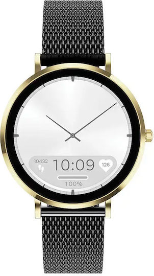 MaxCom FW28 Selen Mini Rostfreier Stahl 40mm Smartwatch mit Herzfrequenzmesser (Gold)