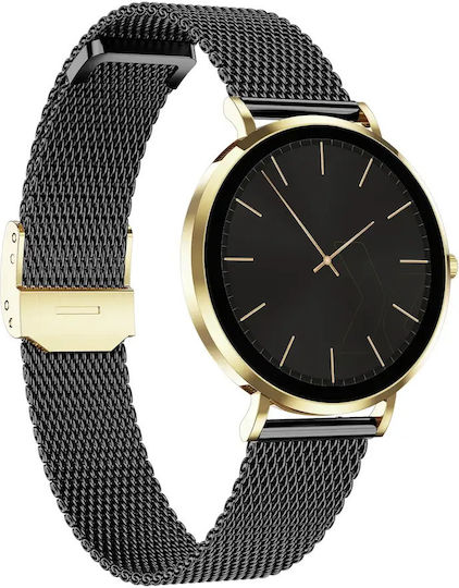MaxCom FW28 Selen Mini Rostfreier Stahl 40mm Smartwatch mit Herzfrequenzmesser (Gold)