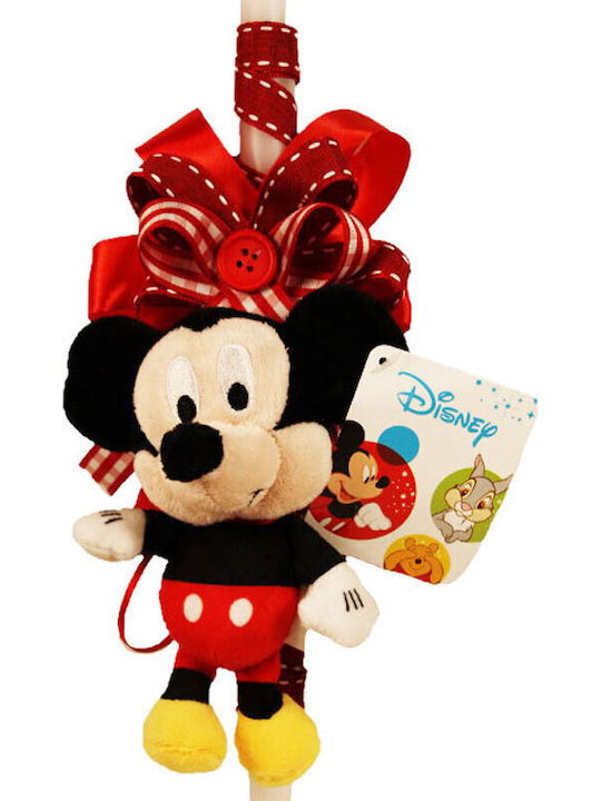 Πασχαλινή Λαμπάδα Χειροποίητη Mickey Mouse Λούτρινο 15cm